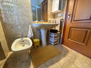 Koupelna v ubytování B&B La Grivola