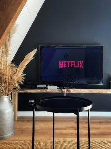 TV a/nebo společenská místnost v ubytování Le ChAlet N5