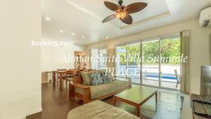 Istumisnurk majutusasutuses Ahman Suite Villa Sumuide