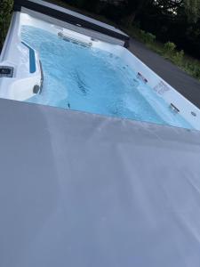 a swimming pool on the roof of a house at Canford house on Westbury on Trym in Bristol
