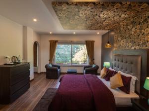 Istumisnurk majutusasutuses Nirvana Mussoorie