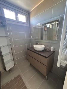 Koupelna v ubytování Bel appartement proche plages et hopital St Musse