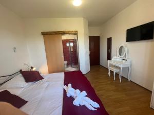 Postel nebo postele na pokoji v ubytování Apartment Šterna in Svetvincenat