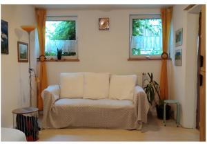 Posezení v ubytování Ferienwohnung Langenstadt