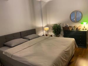 Postel nebo postele na pokoji v ubytování Stay Comfort Home, 110 m2 Home at City Center, Metro in 10 seconds, 1 living room and 1 bedroom + 14 fotografií