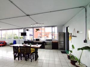 Kuchyň nebo kuchyňský kout v ubytování Flat Apartment in Downtown Xalapa Veracruz