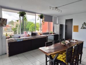 Kuchyň nebo kuchyňský kout v ubytování Flat Apartment in Downtown Xalapa Veracruz