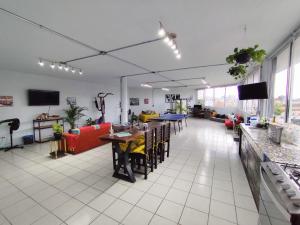 TV a/nebo společenská místnost v ubytování Flat Apartment in Downtown Xalapa Veracruz