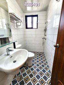 Kopalnica v nastanitvi Huatian B&B