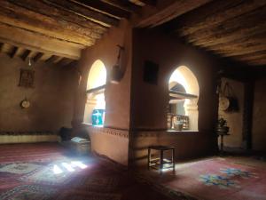 Posezení v ubytování Kasbah Maktob Tamnougalt