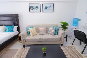 Χώρος καθιστικού στο Dhahabu private Apartment