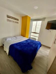 Postel nebo postele na pokoji v ubytování Apartamento , frente a la universidad autónoma , edificio urban