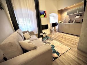 Kuchyň nebo kuchyňský kout v ubytování K&H Apartman