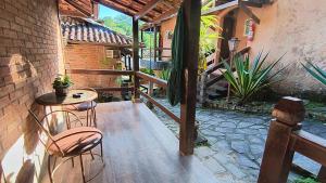 Uma varanda ou terraço em Hotel da Cachoeira