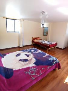 Voodi või voodid majutusasutuse Hostal Atlantis toas