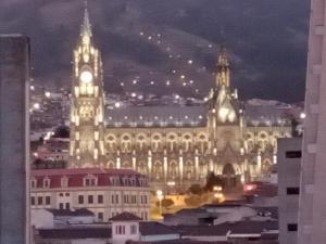 Linna Quito üldine vaade või majutusasutusest Hostal Atlantis pildistatud vaade