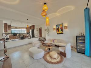 Χώρος καθιστικού στο Villa Cas' Ylang Nosy Be