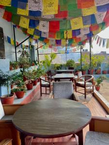 Restaurace v ubytování Holy Land Hotel Nepal