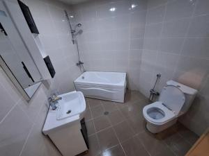 Koupelna v ubytování Arena Hotel Khachmaz
