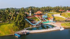 an aerial view of a water park at Tinton Adventure Resort in Golikatte
