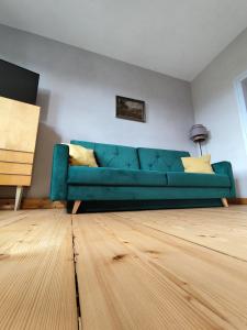 Ruang duduk di Nostalgie Apartment Weimar