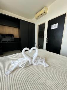 Postel nebo postele na pokoji v ubytování Chill-long inn
