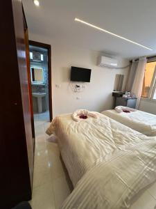 Voodi või voodid majutusasutuse Sun 3 Pyramids Inn toas