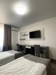 Postel nebo postele na pokoji v ubytování Артур