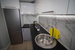 Kuchyň nebo kuchyňský kout v ubytování Kaldrma Guesthouse