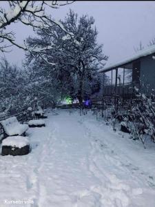Villa Kursebi v zimě