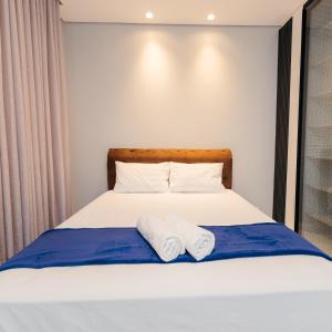 Postel nebo postele na pokoji v ubytování M&M House - Casa com Piscina e Ar Condicionado em Matinhos