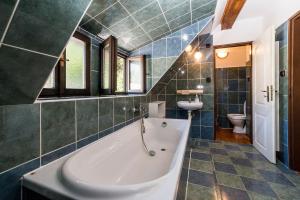 Koupelna v ubytování Apartmány Havana