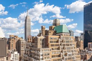 Nespecifikovaný výhled na destinaci New York nebo výhled na město při pohledu z hotelu