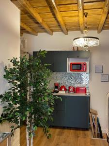 Kuchyň nebo kuchyňský kout v ubytování B&B Ventisei Scalini A Trastevere