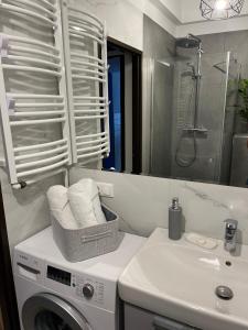 Koupelna v ubytování Apartament przy Parku Czartoryskich II - Faktury VAT - parking