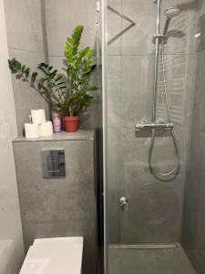 Koupelna v ubytování Apartament przy Parku Czartoryskich II - Faktury VAT - parking