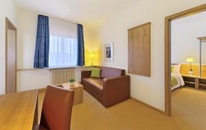 Istumisnurk majutusasutuses Sapia Hotel St. Fridolin