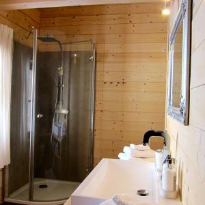 Koupelna v ubytování Chalet Sonnberg