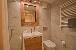 Koupelna v ubytování Studio Aosta