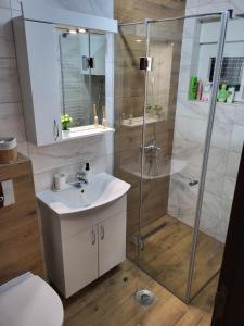 Kylpyhuone majoituspaikassa Apartman Adam Divčibare