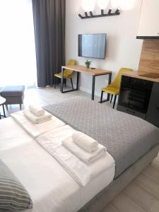Zakrzówek Residence客房内的一张或多张床位