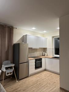 Dapur atau dapur kecil di Domki PrzySowie - Góry Sowie