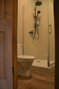 Koupelna v ubytování Hotel Mergera