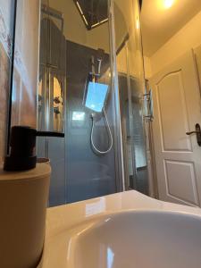 Koupelna v ubytování Beau duplex T3 bis bien situé