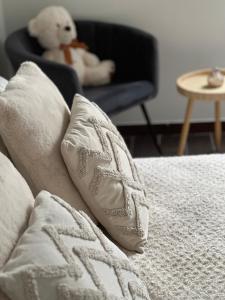 Postel nebo postele na pokoji v ubytování Beau duplex T3 bis bien situé