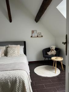 Postel nebo postele na pokoji v ubytování Beau duplex T3 bis bien situé