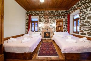 Postel nebo postele na pokoji v ubytování Agios Germanos