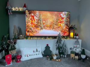 TV a/nebo společenská místnost v ubytování River View Apart Doolin