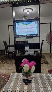 A television and/or entertainment centre at the flowers apartment