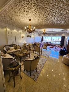 Istumisnurk majutusasutuses Apartment in front of Mansoura University 5 stars